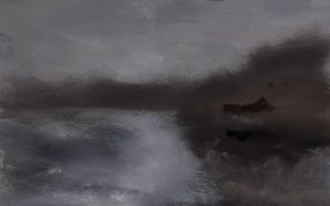 Flußlandschaft im Nebel